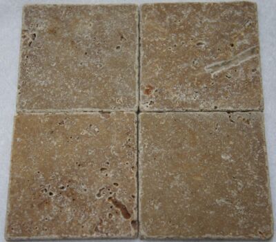 Zara Noce Tumbled Travertine 100x100 mm