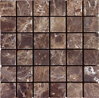 Emprador Dark Marble 50 x 50 mm Tumbled