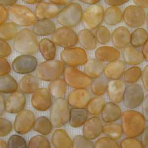 Giallo Pebble Stone Polished 300x300 mm Mesh