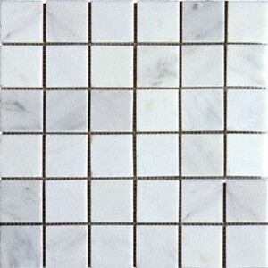 Hamptons Carrara White Marble 50x50 mm Mosaic