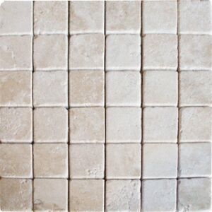 Ivory Supreme Tumbled 50x50 mm Mosaic