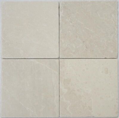 Oysterus Beige Tumbled Marble : 100x100 mm, 150x150 mm, 75x150 mm, Durand 12x12 mm, Capital 50x30 mm, Mosaic 50x50