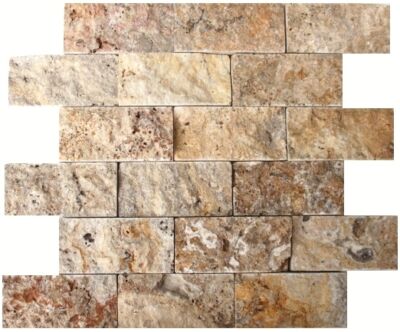 Scabos Split-Face 50x100 mm Travertine