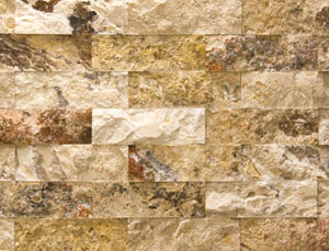 Silla Scabosso Travertine Split Face Brick Pattern